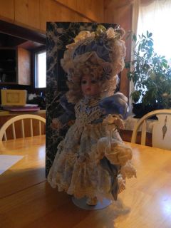 Collectible Patricia Loveless Monica Ann Doll in blue dress #527/1000 