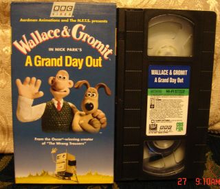 Wallace Gromit A Grand Day Out VHS Mint Nominated Best Animated Short 