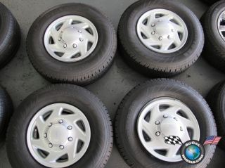   Ford E350 Van Factory 16 Steel Wheels Tires 245 75 16 E 3035