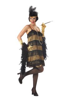 Roaring 1920s Jazz Time Flapper Costume Dress Women S