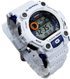 Authentic Casio G 7900A 7ER G Shock White G Rescue Tide Moon Mens 