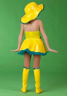 Wish Come True Singing in The Rain Yellow Dance Pageant Costume 