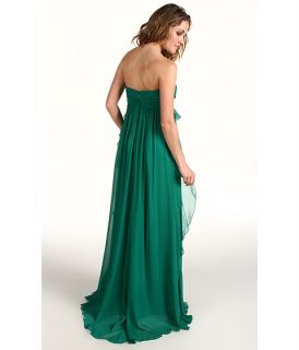 Badgley Mischka Strapless Ruffle Front Gown   Zappos Free Shipping 