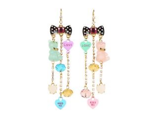 Betsey Johnson Candylane Bow Candy Earrings    