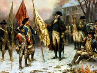 13x16 Poster George Washington After Battle of Trenton