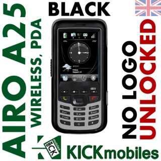 BNIB Airo Wireless A25 Black PDA Rugged Unlocked Phone