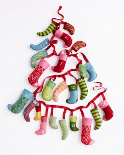 Sold Out! GARNET HILL Mini Felt Stockings Advent Calendar Brand New 