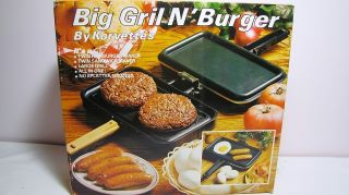Korvettes Big Grill N Burger Grill Skillet Electric