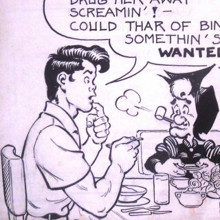 LIL ABNER Al Capp Original Comic Strip Art 1945