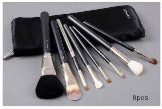 Brand New Pro M AC Powder Makeup Brush Cosmetic 8 Pieces Set with Free 