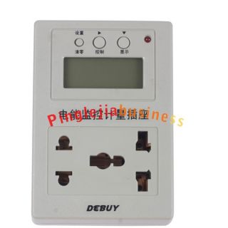 New Energy Evaluation Monitor Power Saving Meter AC Outlet L