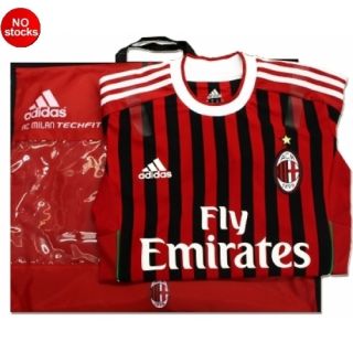 AC Milan Authentic Home Adidas TECHFIT 2011 2012 Soccer Jersey Shirt 