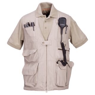 11 Tactical 80001 Khaki Mens 100 Cotton Canvas BBs Vest Size LG 
