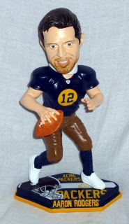 Aaron Rodgers RARE Green Bay Packers Acme Throw Back Bobblehead 360 