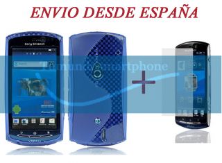 Funda Gel TPU Azul s Line Protector Para Sony Ericsson Xperia Neo Neo 