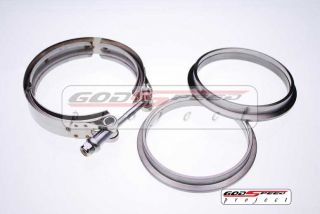 GSP 3 5 Stainless V Band Flange Clamp Turbo Exhaust Downpipe Testpipe 