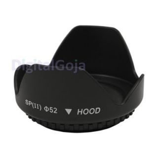 Accessory Kit Lens Hood + CPL UV Filter Kit + Cap for 52MM Nikon D3100 