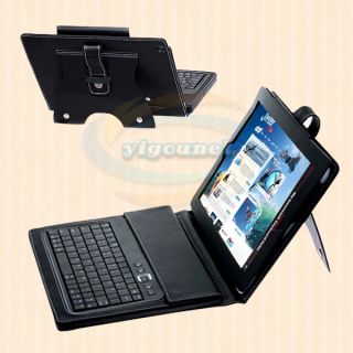 Leather Aluminium Case Cover with Wireless Bluetooth Keyboard for iPad 