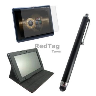 Leather Stand Cover Case Screen Protector Stylus for Tablet Acer 
