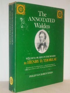 The Annotated Walden HENRY D. THOREAU Clarkson Potter1st Ed 1970  HC 