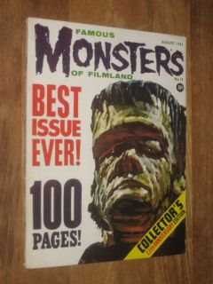 FAMOUS MONSTERS OF FILMLAND 13 Frankenstein Forrest J Ackerman