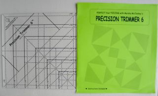 Precision Trimmer 6 Ruler, Quilt Piecing Tool, Acrylic Marsha 