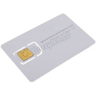 New Portable Universal Activation Sim Card for iPhone 2G 3G 3GS 4 4S 