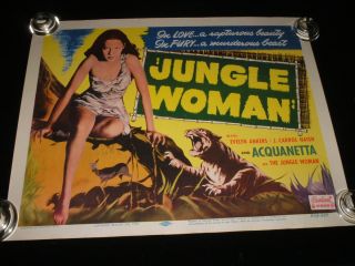    Woman Original 22X28 Poster R53 Realart Acquanetta Evelyn Ankers