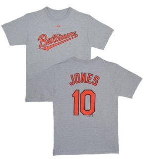Baltimore Orioles Adam Jones Road Gray Name and Number Jersey T Shirt 
