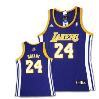 Kobe Bryant Los Angeles Lakers Purple Womens Replica Adidas NBA 