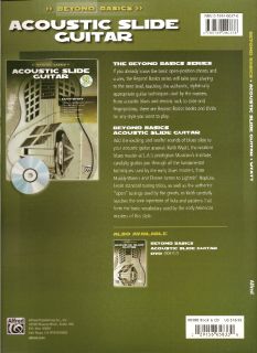 Acoustic Slide Guitar Book CD Open Blues Tunings Basics