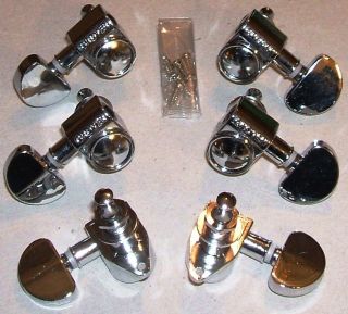   Chrome Acoustic Electric Guitar Tuner Tuning Keys Machine Heads
