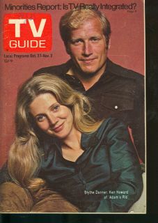 1973 TV Guide Adams Rib   Blythe Danner & Ken Howard