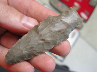   46 3 long stem coshocton chert ADENA ohio arrowhead indian artifact
