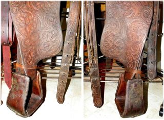 Vintage Handmade Jimmie Adams Roping Saddle, 15 Roper, 101 Wild West 