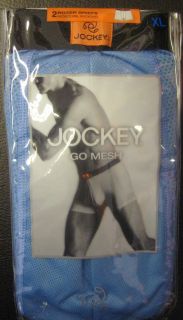 Jockey Go Mesh Boxer Brief 2 Pack Underwear Sky Blue Brand New in 