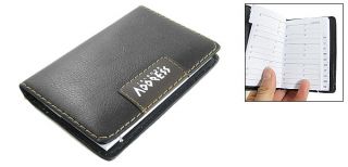 English Letter Paged Black A9 Phone Number Address Book
