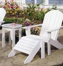 adirondack chair table footrest plans