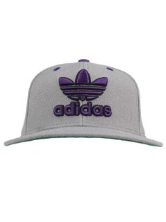Adidas Clothing Mens Originals Thrasher Snapback Hat Grey Purple New 