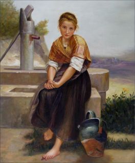   Painting Repro Bouguereau, Adolphe William The Broken Pitcher, 1891