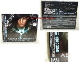 Adam Lambert Glam Nation Live Taiwan CD DVD w OBI