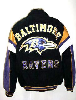Baltimore RAVENS NFL Suede Varsity Jacket by G III Size 2X