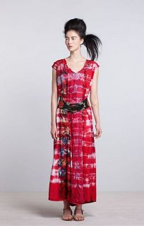 New Anthropologie $464 Rose Madder Maxi Dress Sz s M L Gregory 