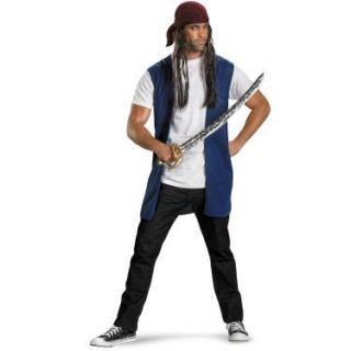 Adult Pirates of The Caribbean Captain Jack Sparrow Costume Kit Size 