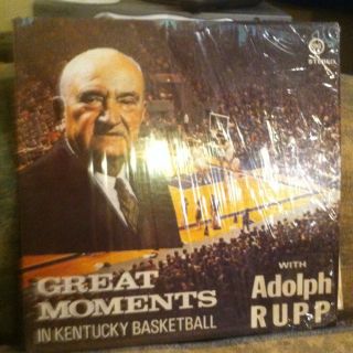 Adolph Rupp Great Moments In Kentucky Basketball Vinyl Record