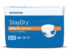 Staydry Adult Disposable Briefs Adult Diapers Incontinence Medium CS 
