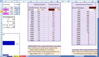 Flight Planning E6B Calculations on A Spreadsheet More