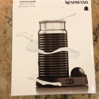 Nespresso 3194BK Aeroccino 3 Automatic Milk Frother Steamer Black