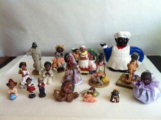 African American Figurines INCLUDES1 Tea Pot