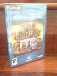 New Age of Empires 1 2 Collectors Edition Limited Edition PC DVD Game 